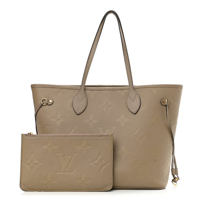 Louis Vuitton Empreinte Monogram Giant Neverfull MM Tourterelle 1 of 20