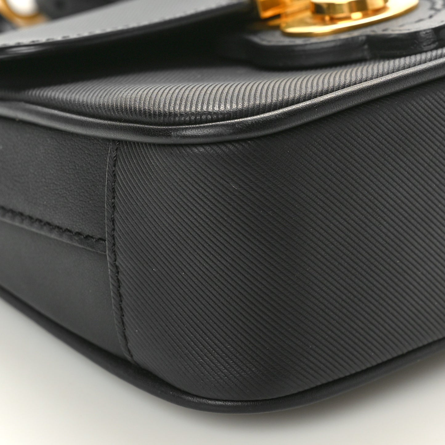 Trench Calfskin Mini DK88 Top Handle Bag Black