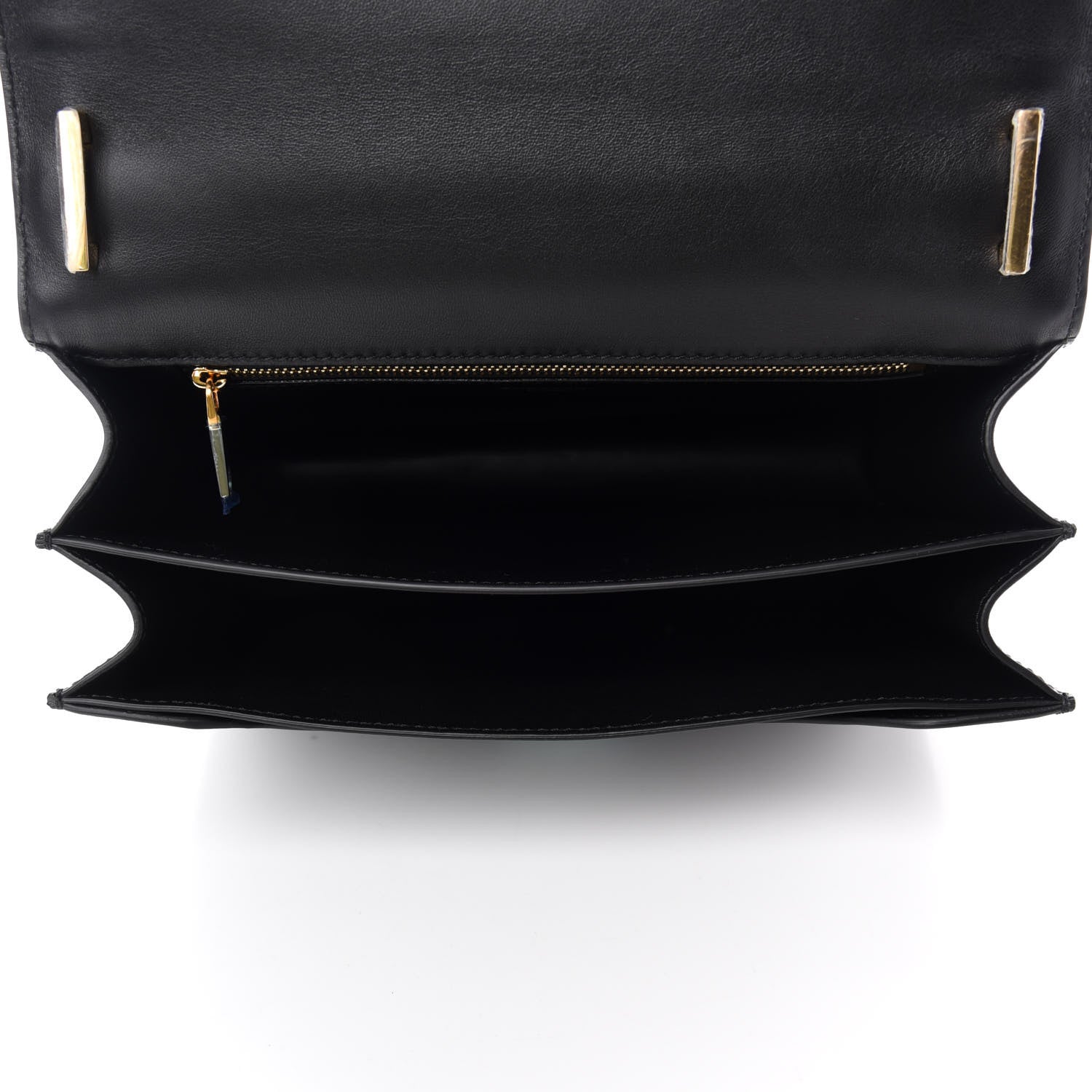 Burberry Calfskin Monogram Embossed Medium TB Bag Black 5 of 9