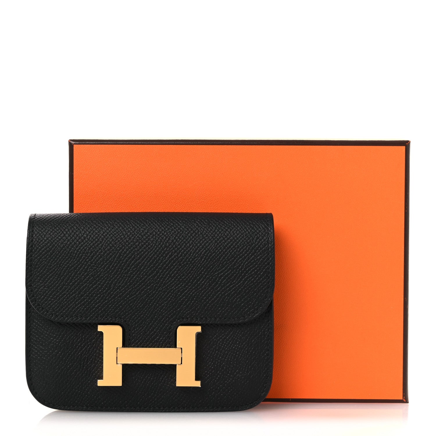 Hermes Epsom Constance Slim Wallet Black 10 of 10