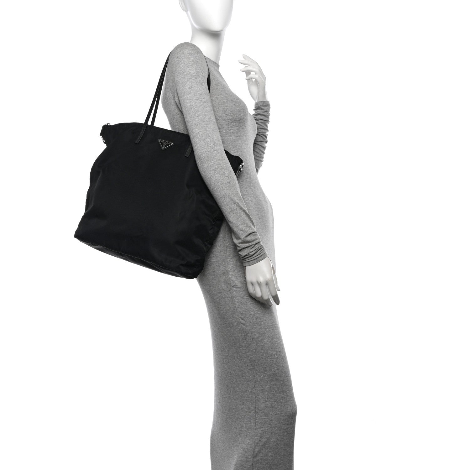 Prada Tessuto Nylon Tote Black 2 of 11