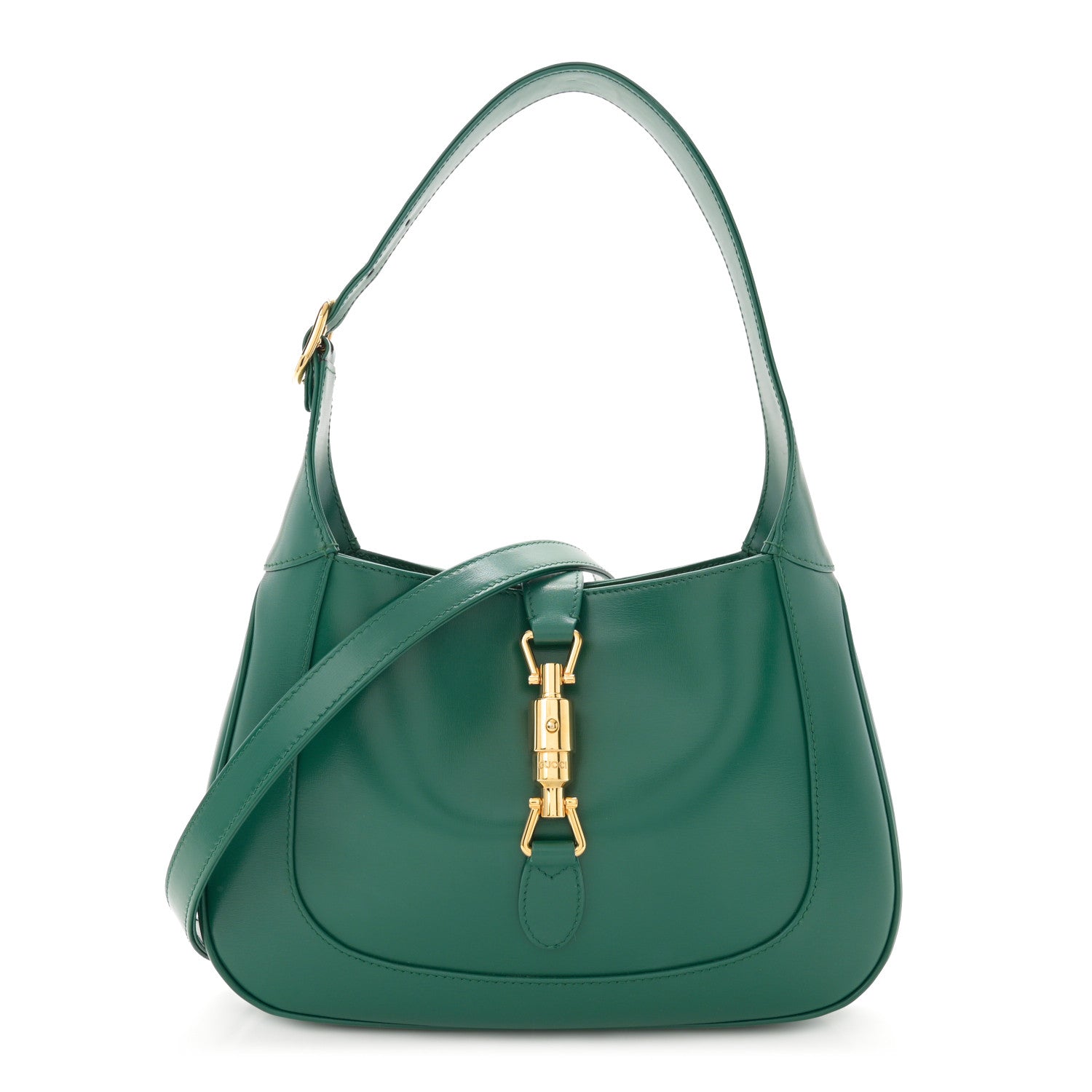 Gucci Boarded Dyana Lux Calfskin Small Jackie 1961 Hobo Emerald 1 of 11