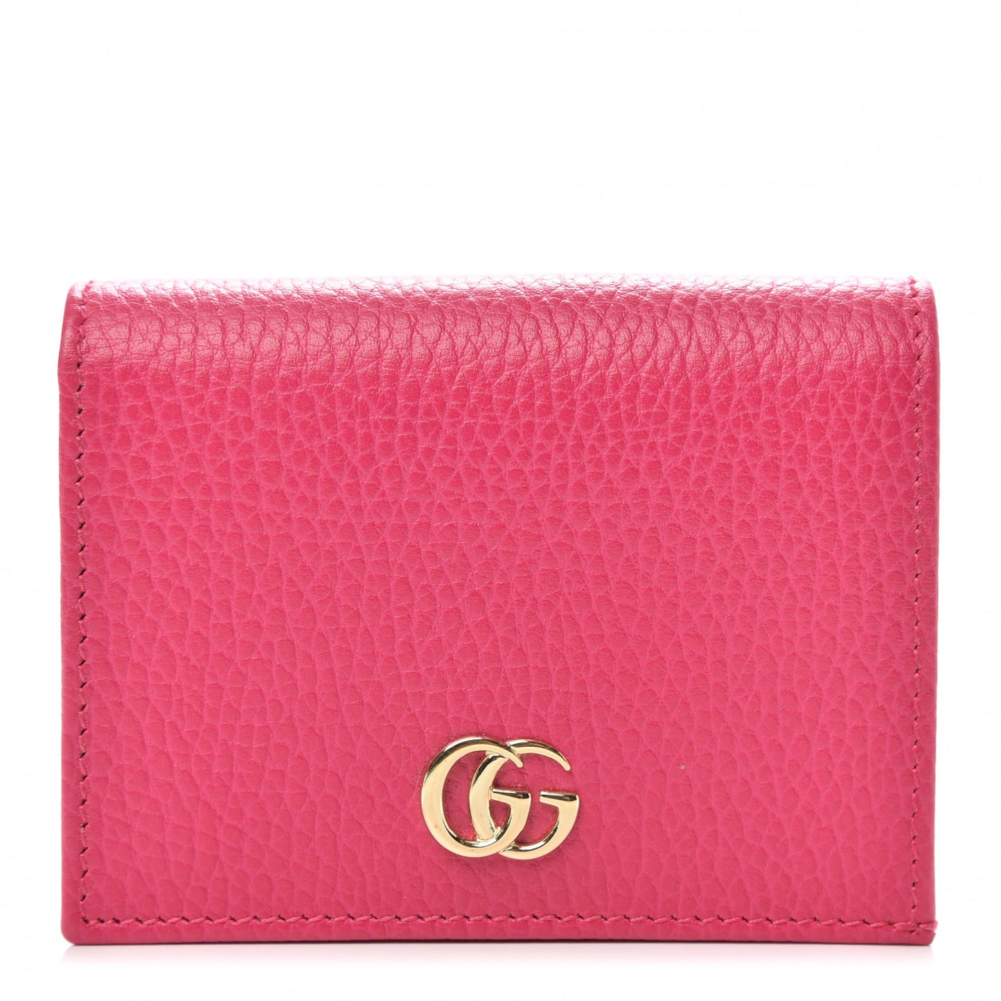 Dollar Calfskin GG Marmont Card Case Box Pink