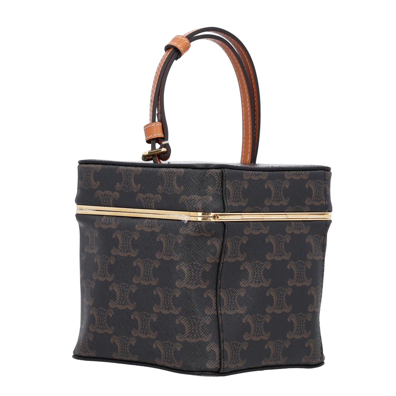 Celine Calfskin Triomphe Cube Frame Bag 2 of 9