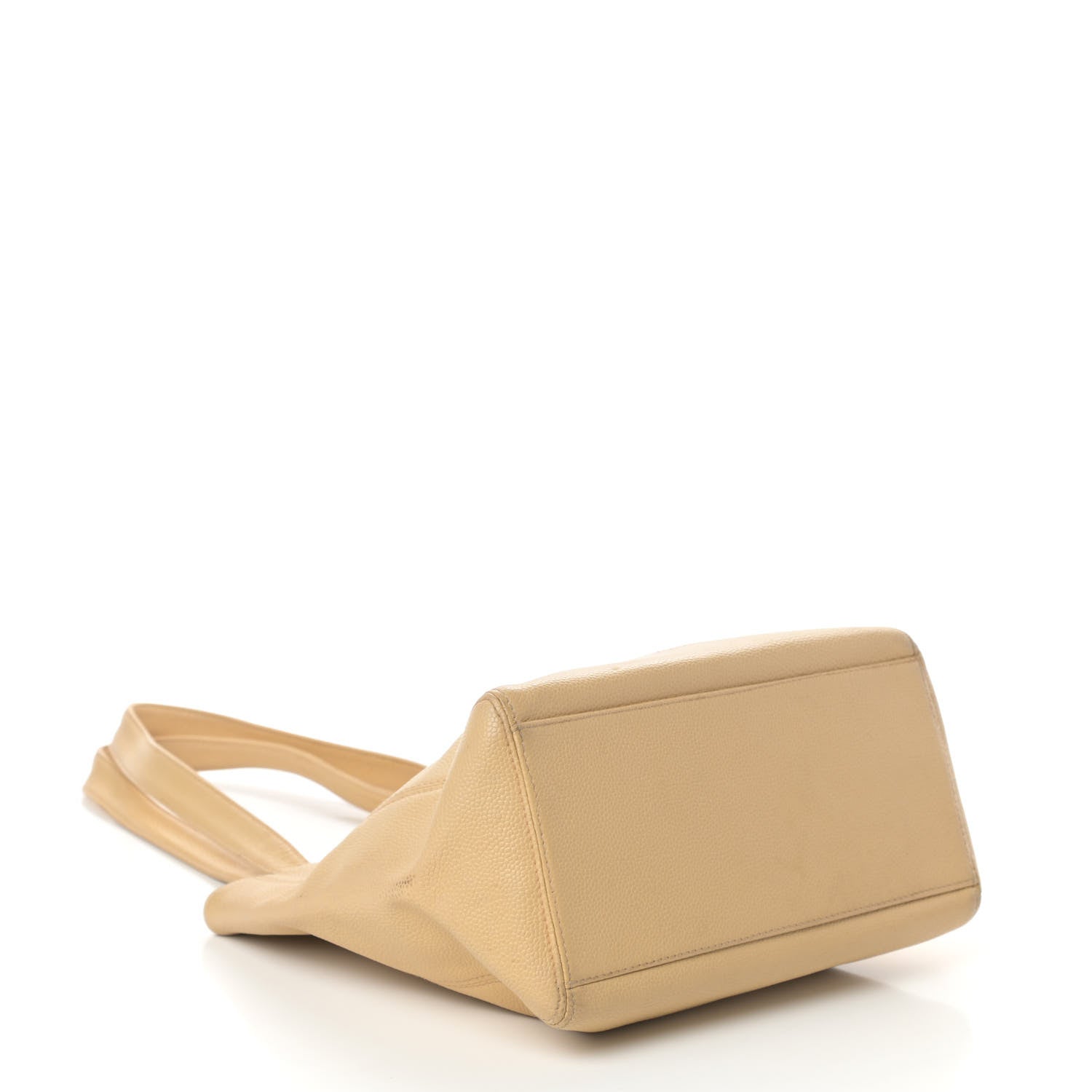 Chanel Caviar CC Shoulder Bag Beige 4 of 10