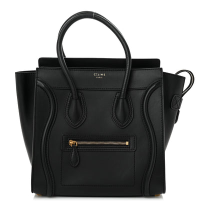 Celine Smooth Calfskin Micro Luggage Black 1 of 11