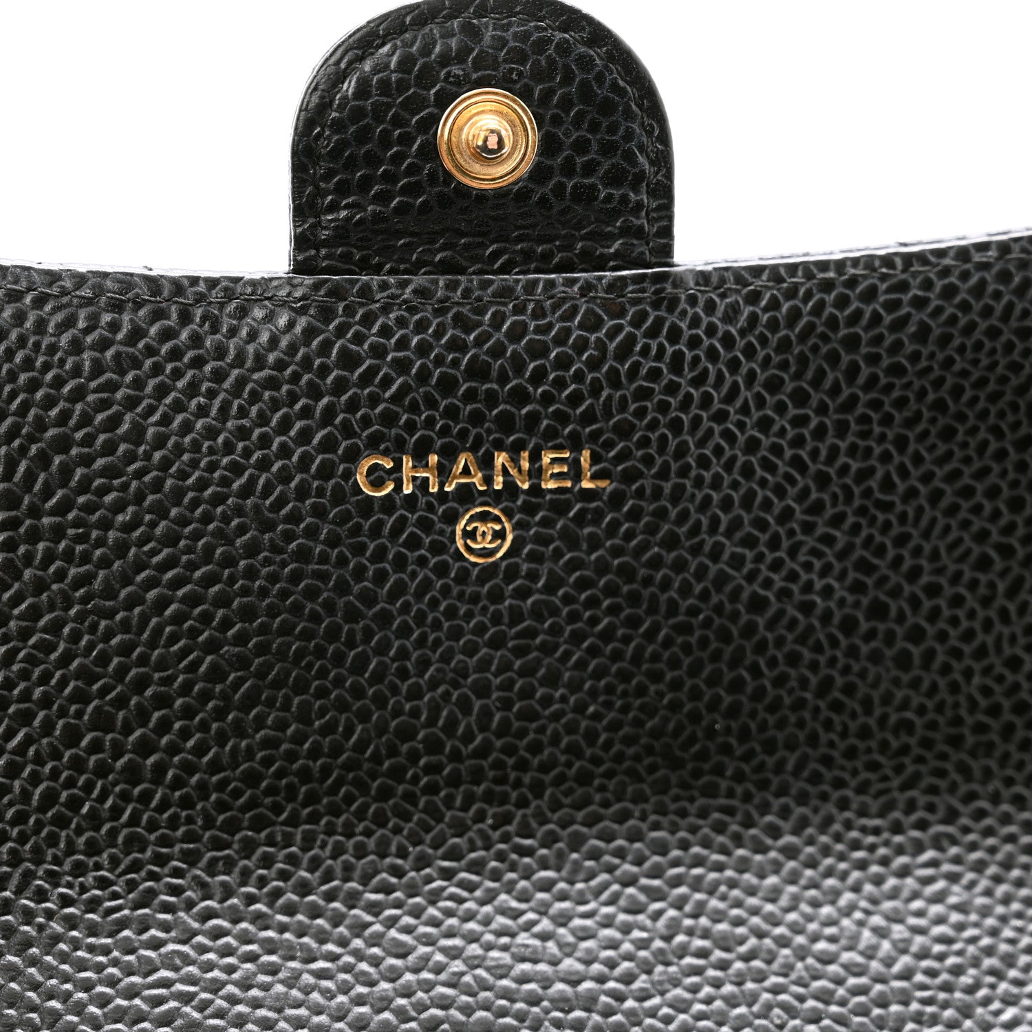 Chanel Caviar Quilted Large Gusset Flap Wallet Black 7 of 11