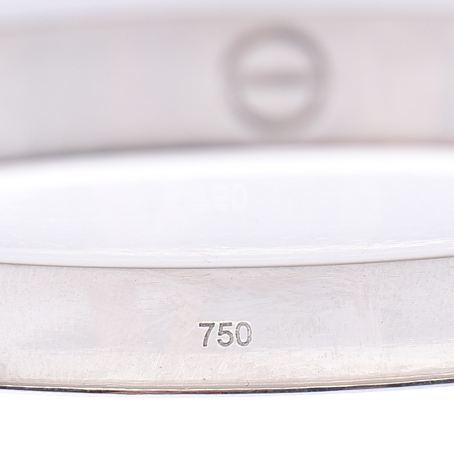 Cartier 18K White Gold LOVE Bracelet 17 5 of 10