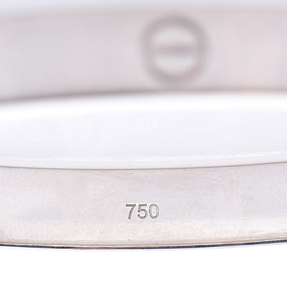 Cartier 18K White Gold LOVE Bracelet 17 5 of 10