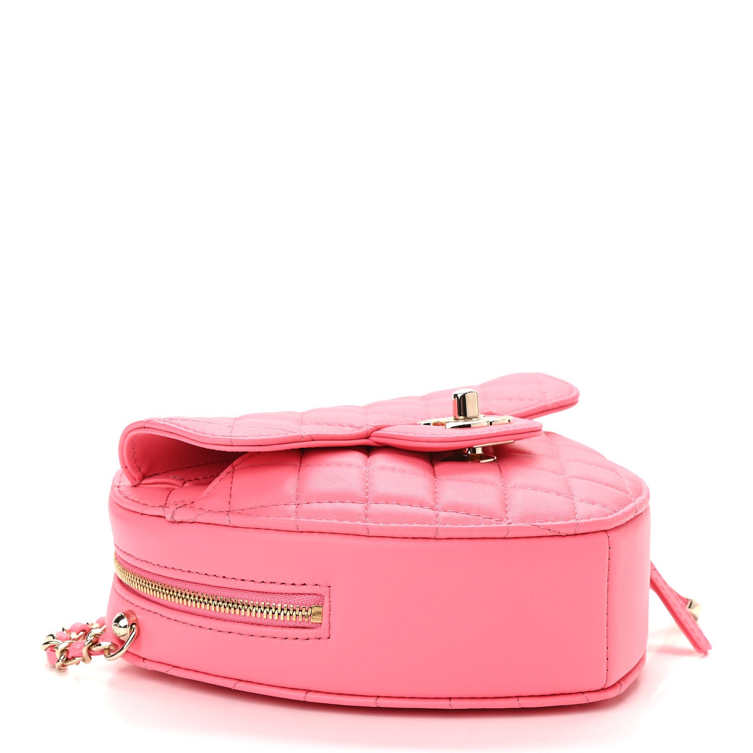Chanel Lambskin Quilted CC In Love Heart Bag Pink 4 of 11