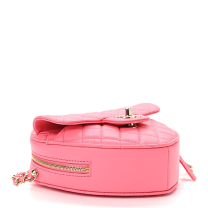 Chanel Lambskin Quilted CC In Love Heart Bag Pink 4 of 11