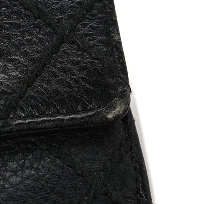 Chanel Calfskin Stitched CC Long Wallet Black 11 of 11