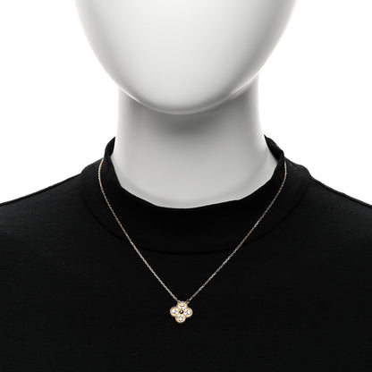Van Cleef & Arpels 18K Yellow Gold Diamond Vintage Alhambra Pendant Necklace 2 of 6