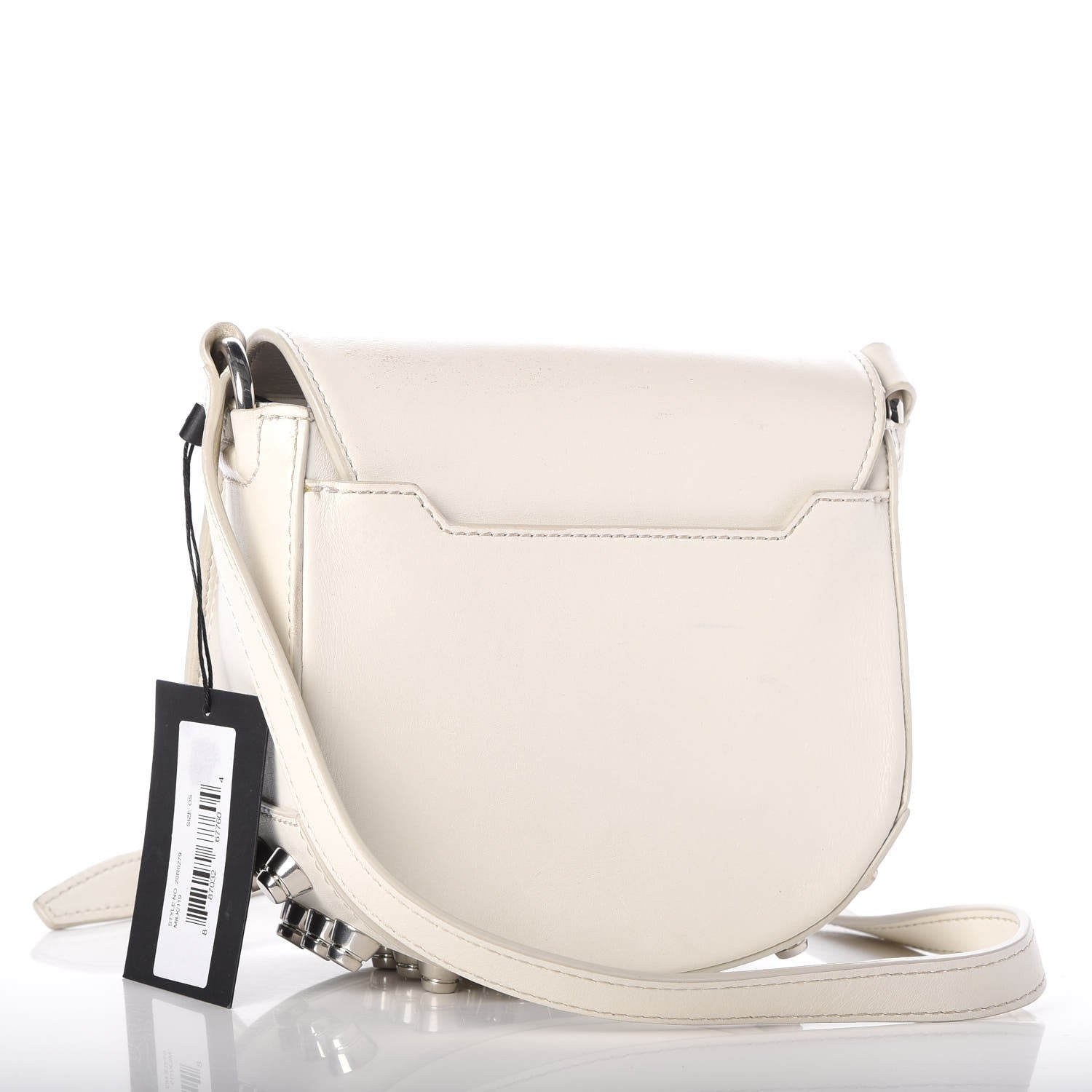 Alexander Wang Calfskin Small Lia Sling Milk Rhodium Hardware 4 of 12