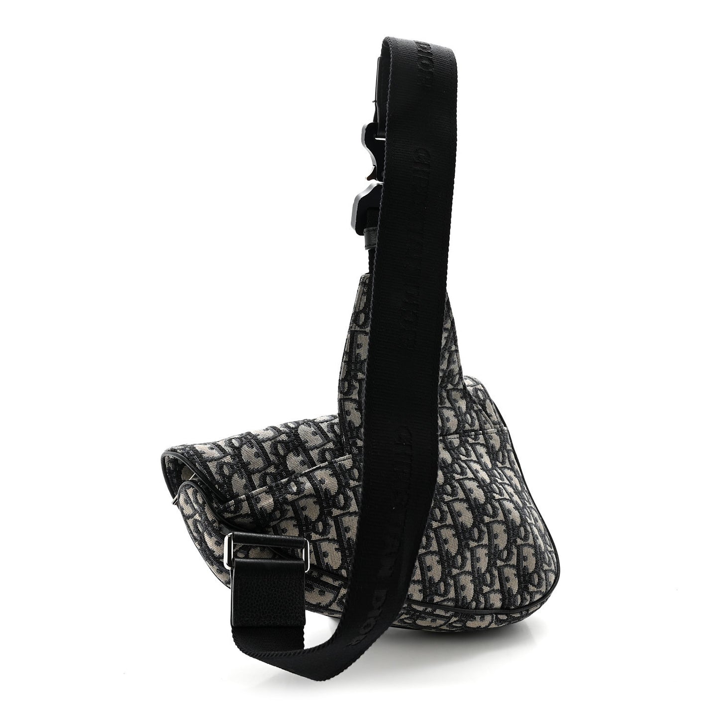 Oblique Mens Saddle Bag Blue