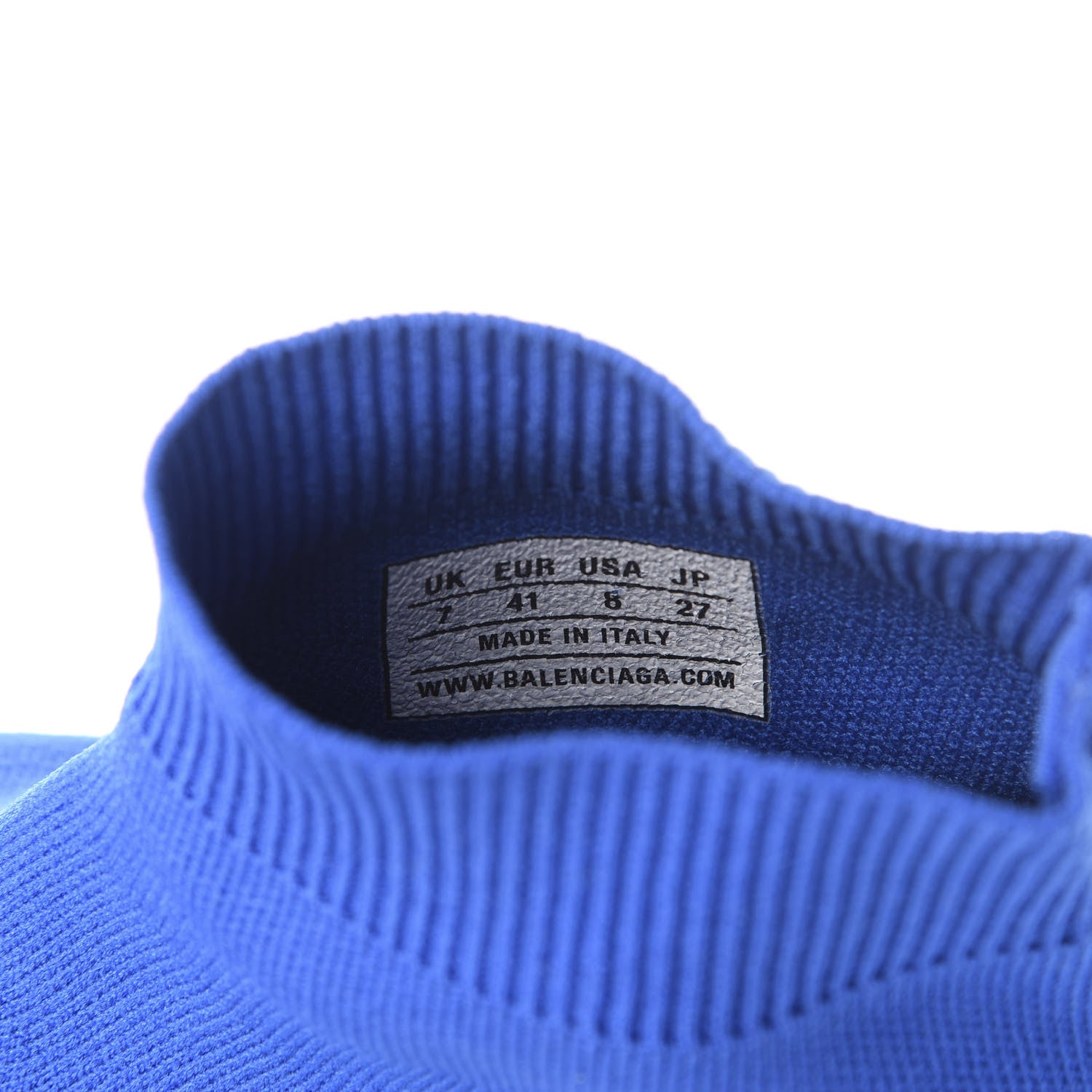 Balenciaga Neoprene Knit Mens Speed Sneakers 41 Bleu 9 of 11