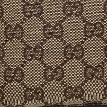 Gucci Monogram Calfskin Medium Bella Flap Bag Beige Ebony Champagne 13 of 14