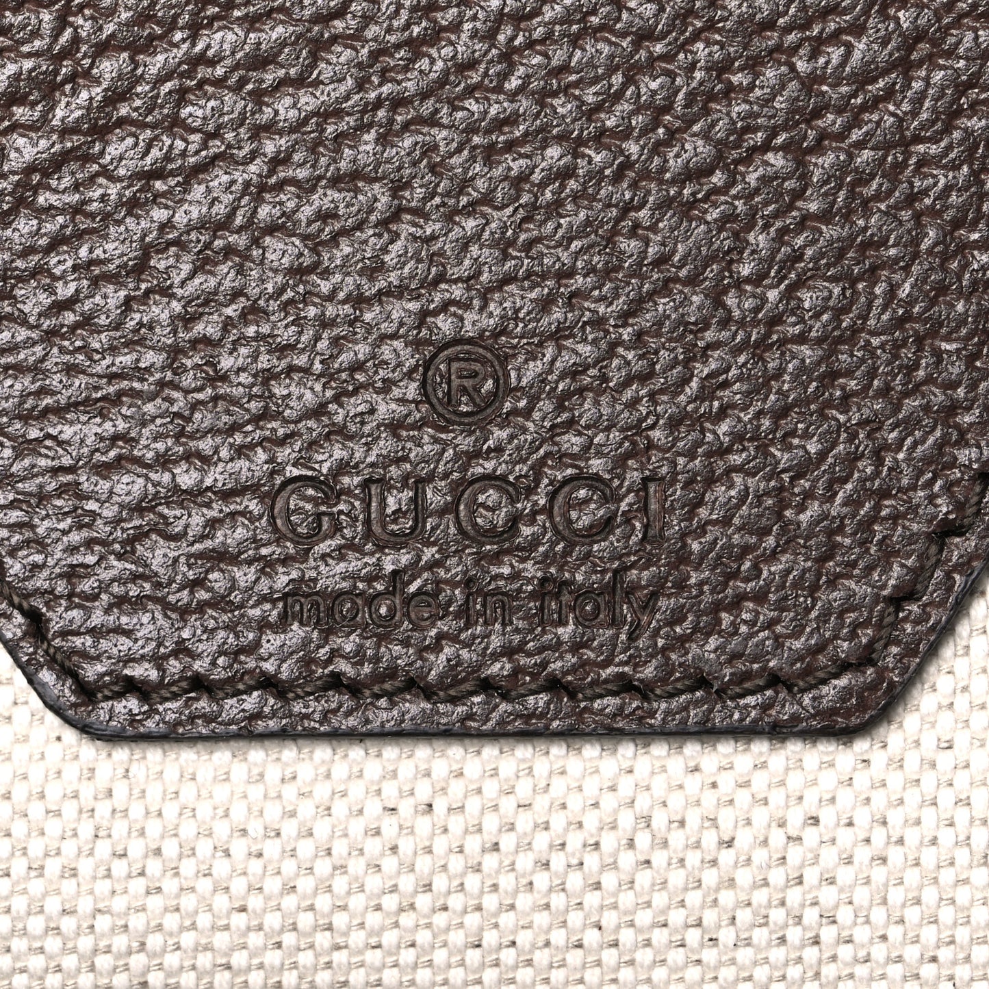 Monogram Jumbo GG Textured Dollar Calfskin Web Double Buckle Backpack Camel Ebony New Acero