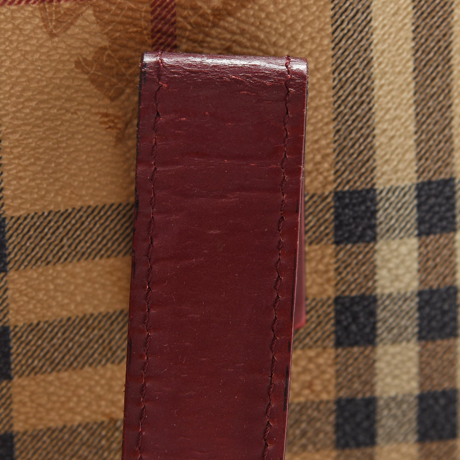 Burberry Haymarket Check Tote Red 11 of 13
