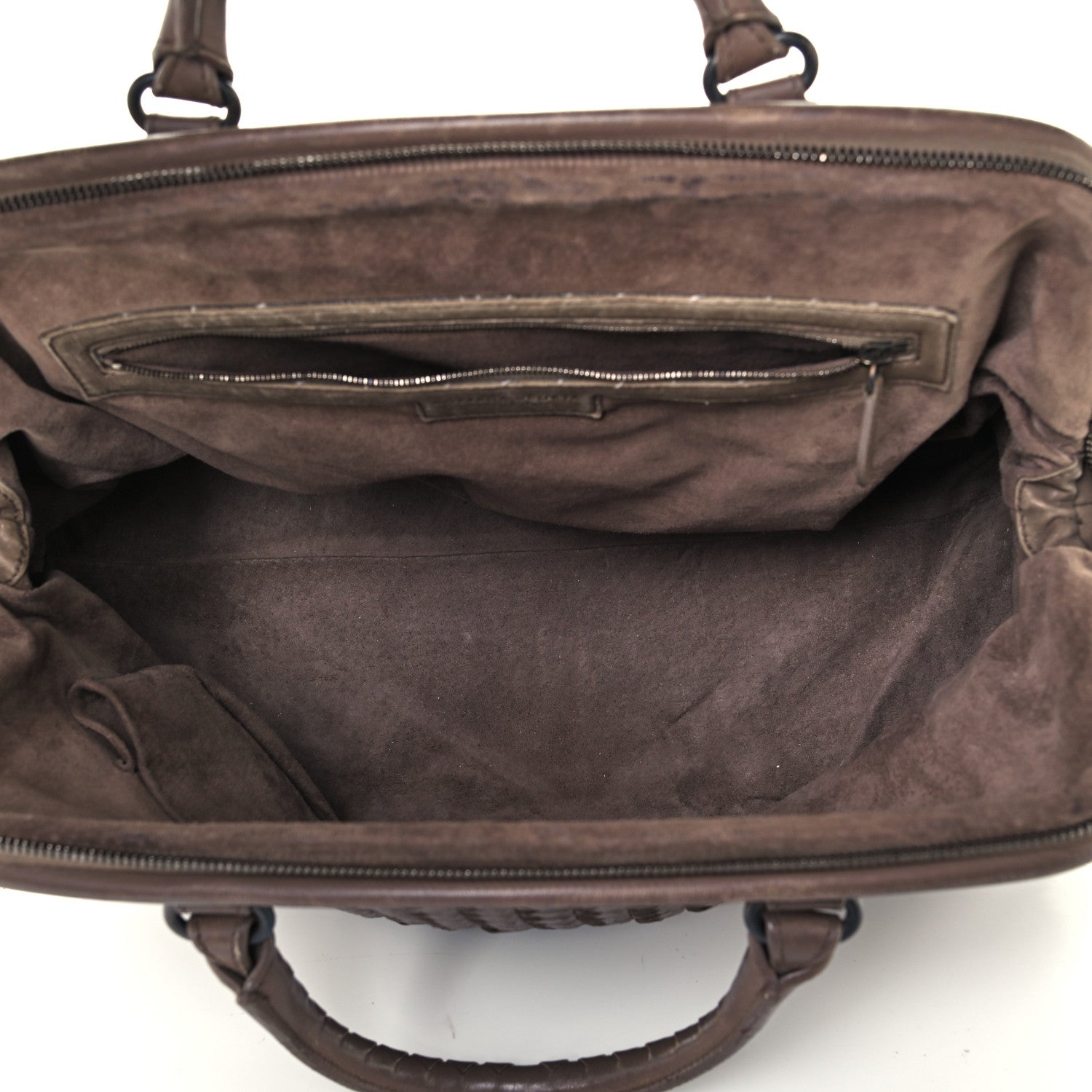 Bottega Veneta Nappa Intrecciato New Bond Satchel Ebano 4 of 11