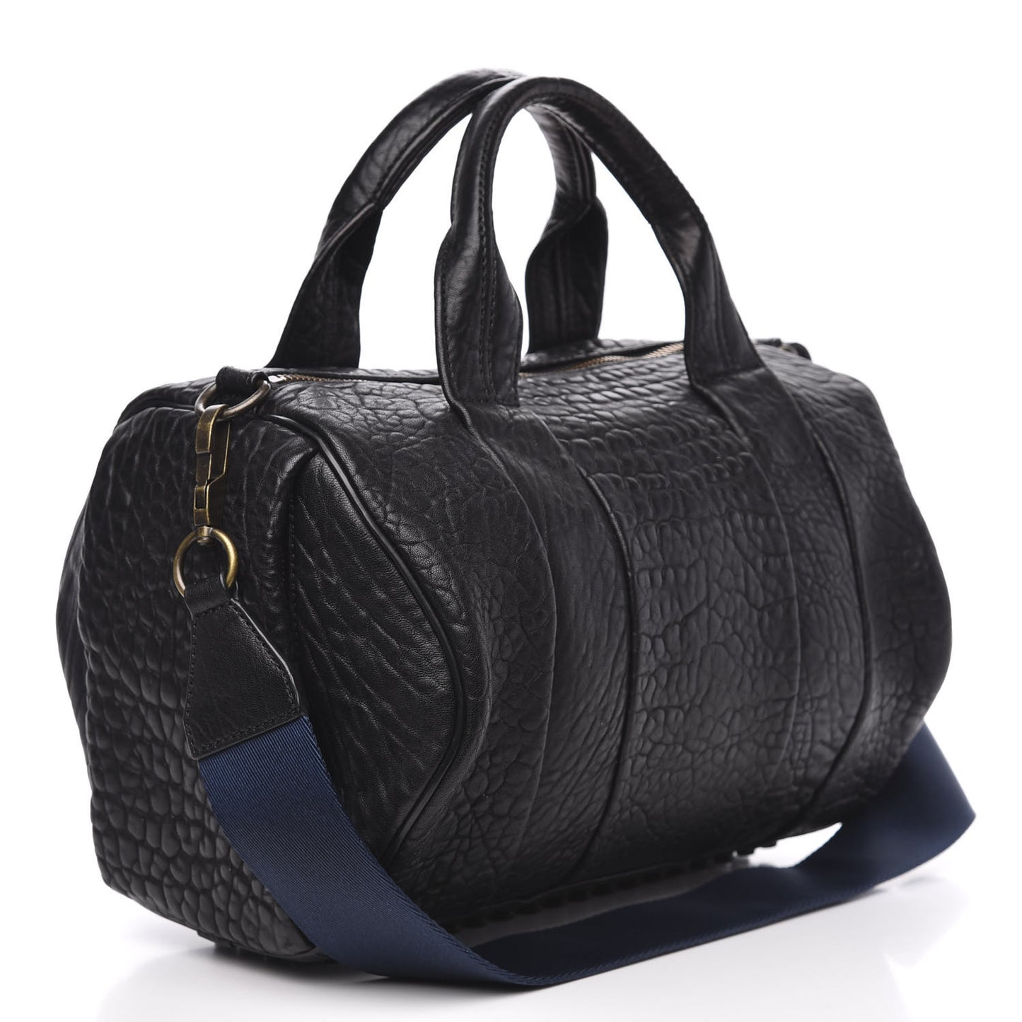 Pebbled Lambskin Rocco Black Nickel Hardware