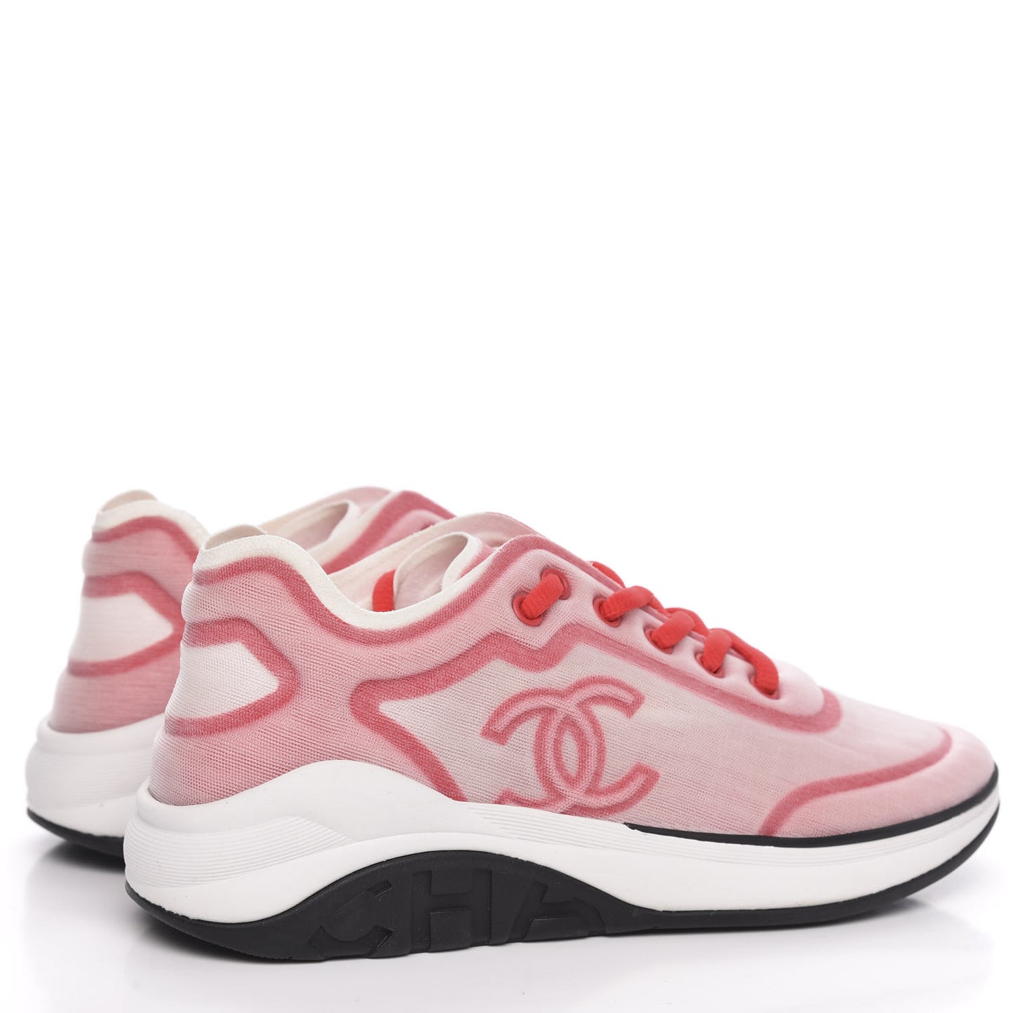 Lycra Fabric CC Sneakers 37 White Red
