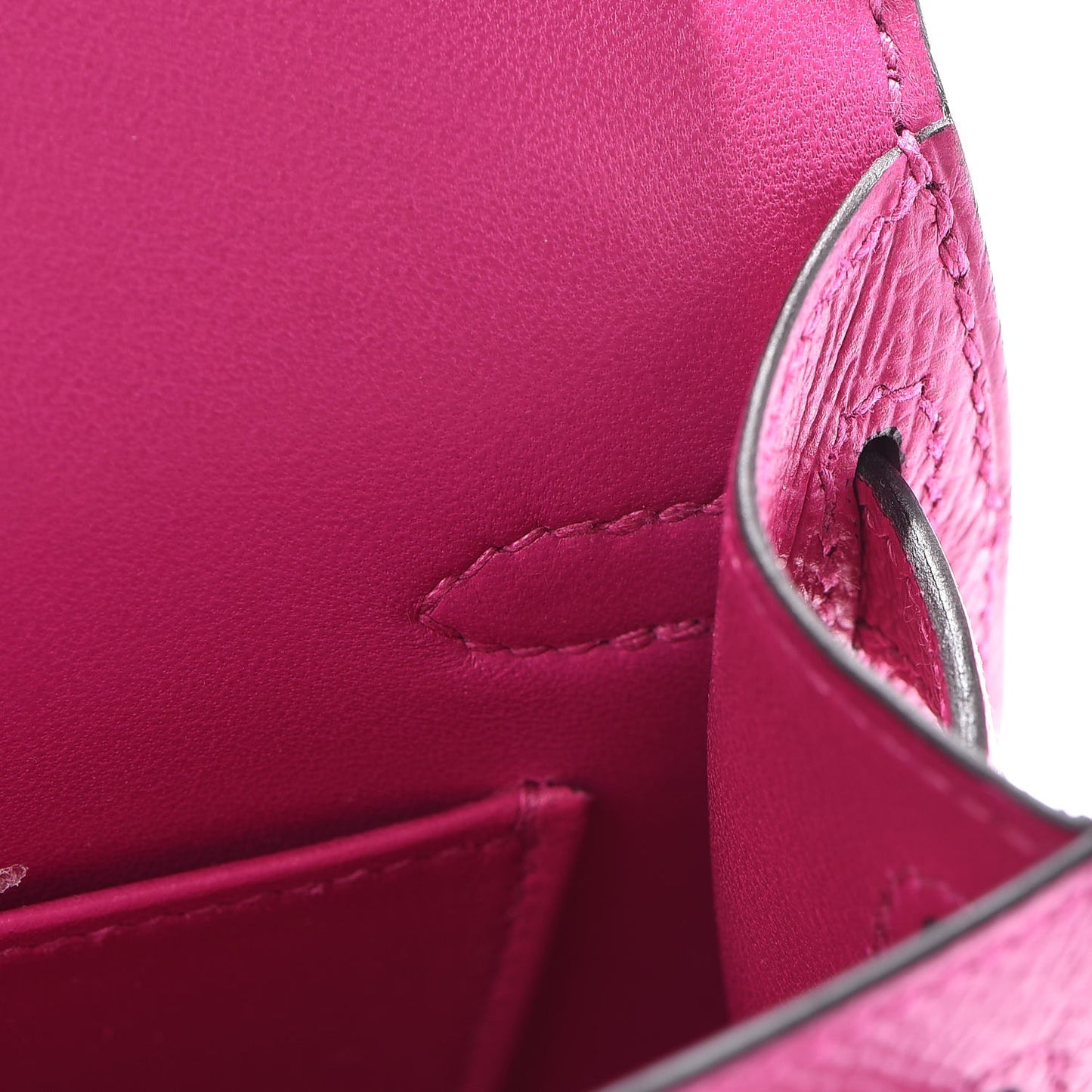 Epsom Mini Kelly Sellier 20 Rose Pourpre
