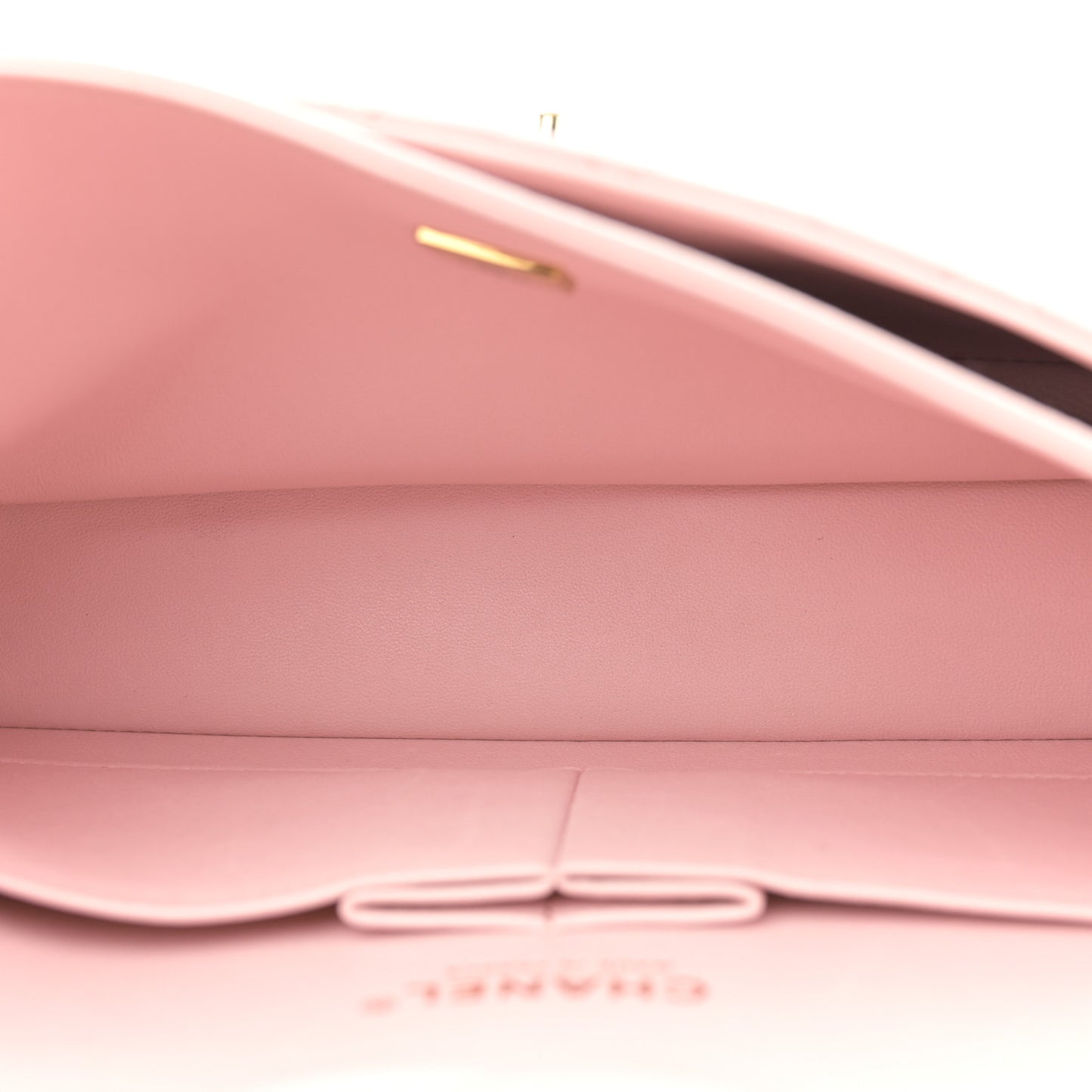 Caviar Quilted Medium Double Flap Light Pink