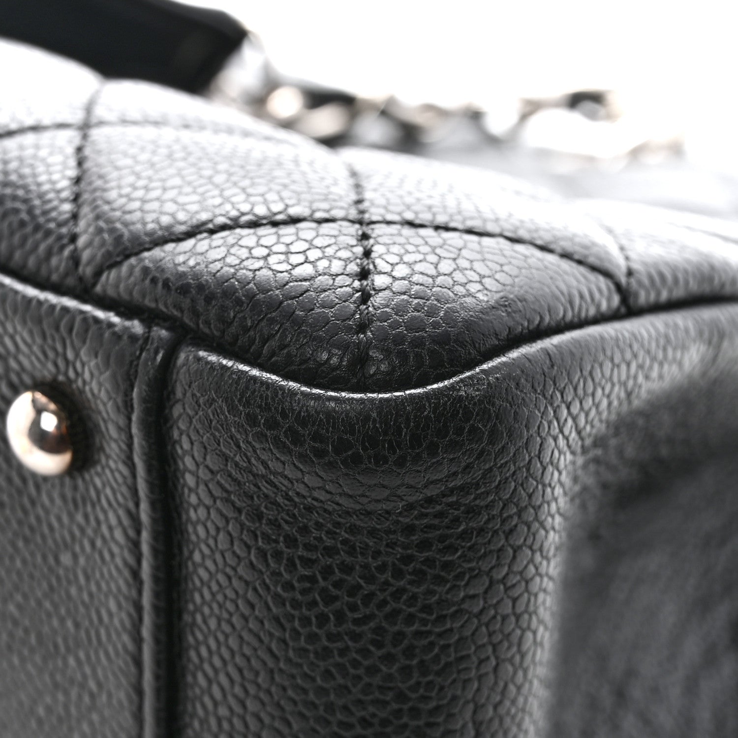 Chanel Caviar Quilted XL Grand Shopping Tote GST Black 14 of 16