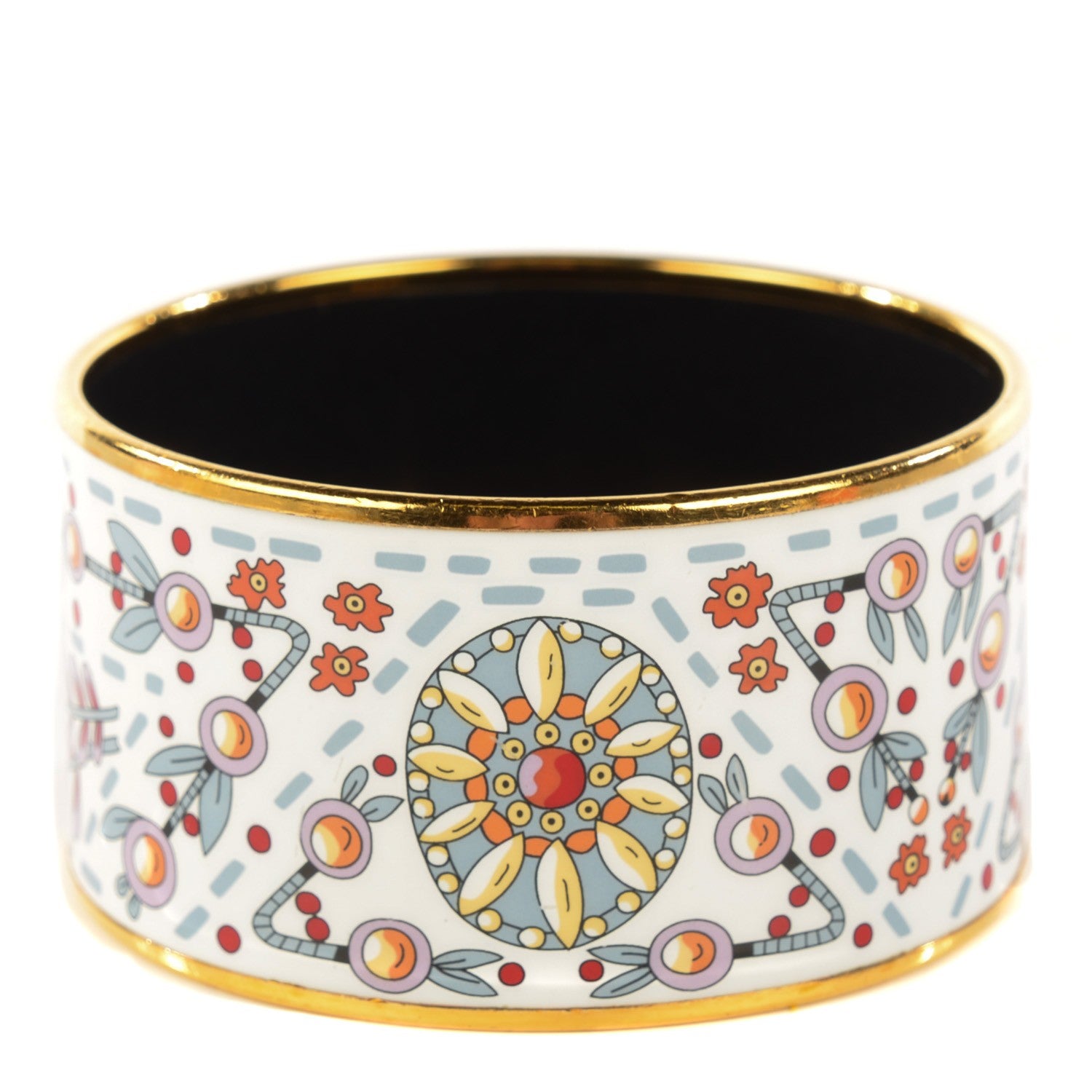 Hermes Enamel Printed Extra Wide Bracelet 65 1 of 6
