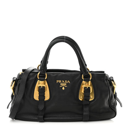 Prada Soft Calf Shopping Satchel Black 1 of 19