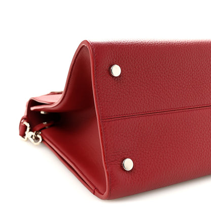 Christian Dior Bullcalf Large Diorever Flap Red 9 of 11