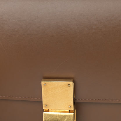 Celine Box Calfskin Medium Classic Box Flap Bag Camel 14 of 17
