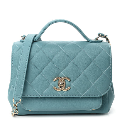 Chanel Caviar Quilted Small Business Affinity Flap Light Blue 1 of 4