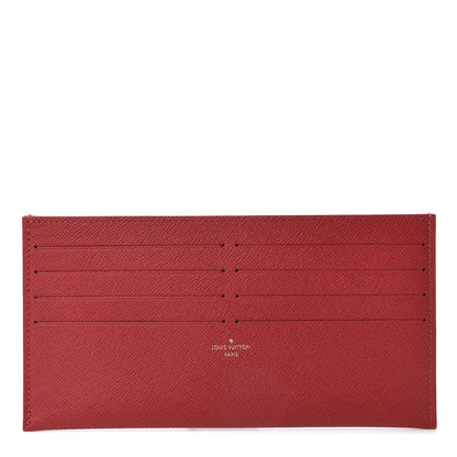Louis Vuitton Calfskin Felicie Card Holder Insert Cherry 1 of 6