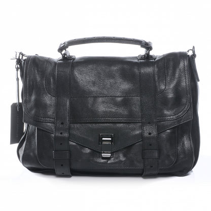 Proenza Schouler Lambskin PS1 Large Satchel Black 1 of 9