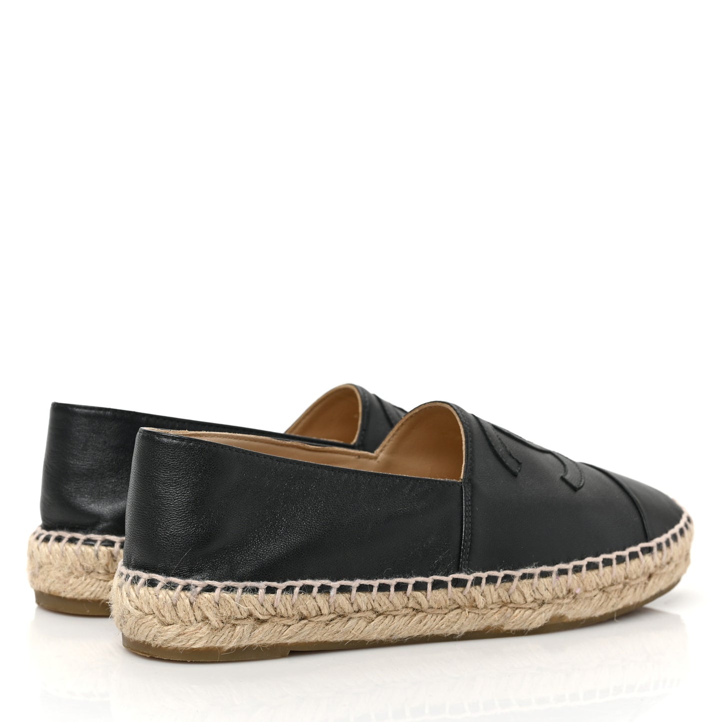 Lambskin CC Espadrilles 38 Black