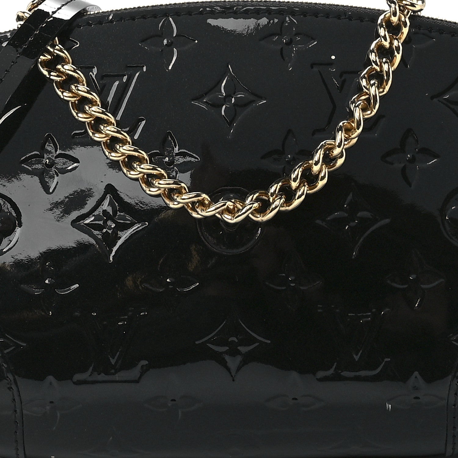 Louis Vuitton Vernis Santa Monica Clutch Noir Magnetique 7 of 10