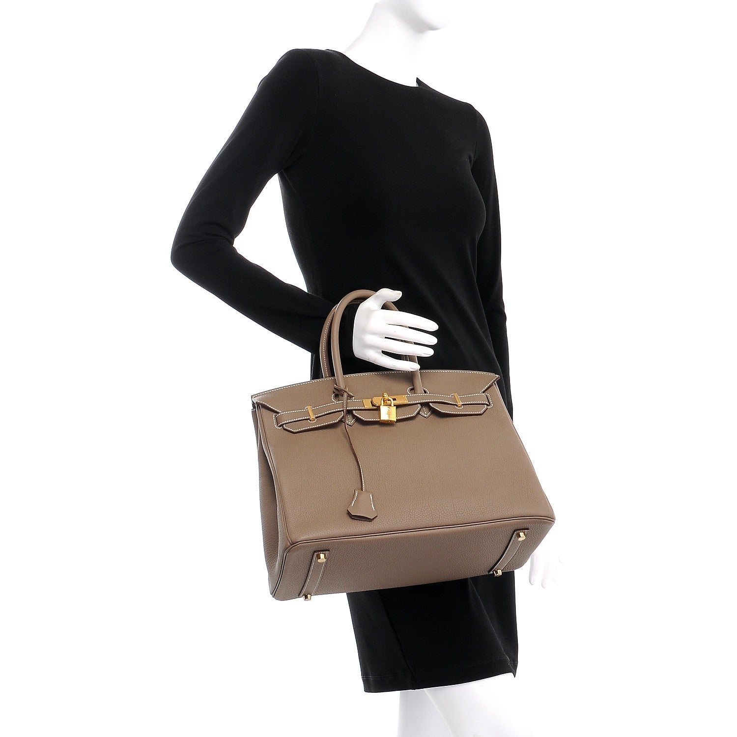 Hermes Togo Birkin 35 Etoupe 2 of 38