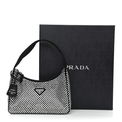 Prada Satin Crystal Mini Re-Edition 2000 Bag Cristal 9 of 9