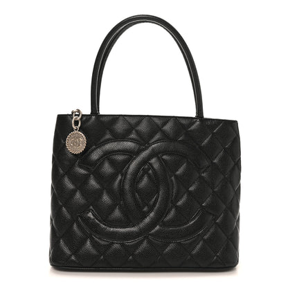 Chanel Caviar Quilted Medallion Tote Black 1 of 9