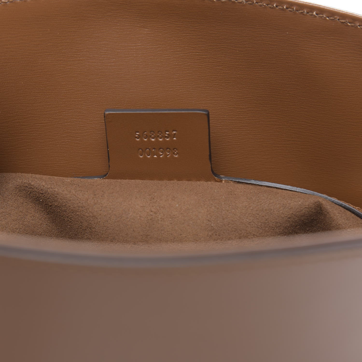 Gucci Boarded Plutone Calfskin Medium Arli Shoulder Bag Nocciola 7 of 9