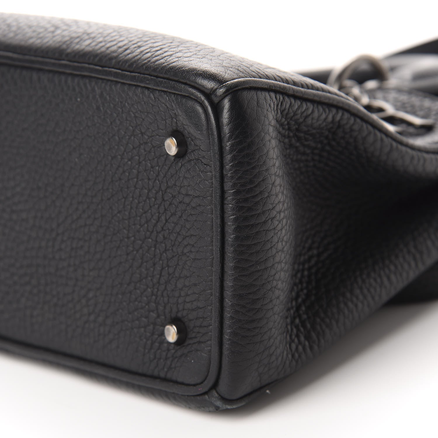 Christian Dior Bullcalf Mini Diorissimo Tote Black 6 of 9