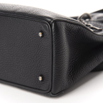 Christian Dior Bullcalf Mini Diorissimo Tote Black 6 of 9