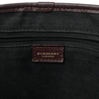 Burberry Haymarket Check Buckle Satchel Chocolate 5 of 13