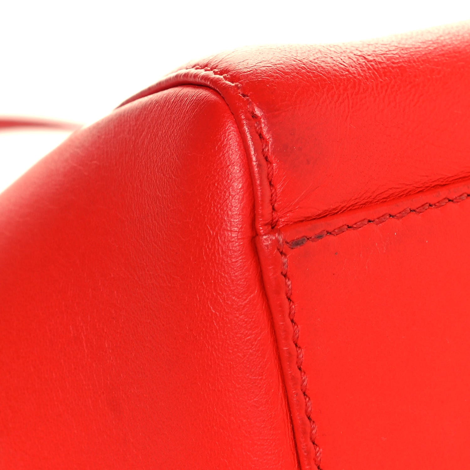 Fendi Nappa Mini Peekaboo Iconic Satchel Papavero 9 of 12