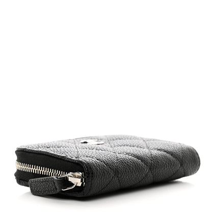 Chanel Caviar Quilted Zip Coin Purse Black 4 of 8
