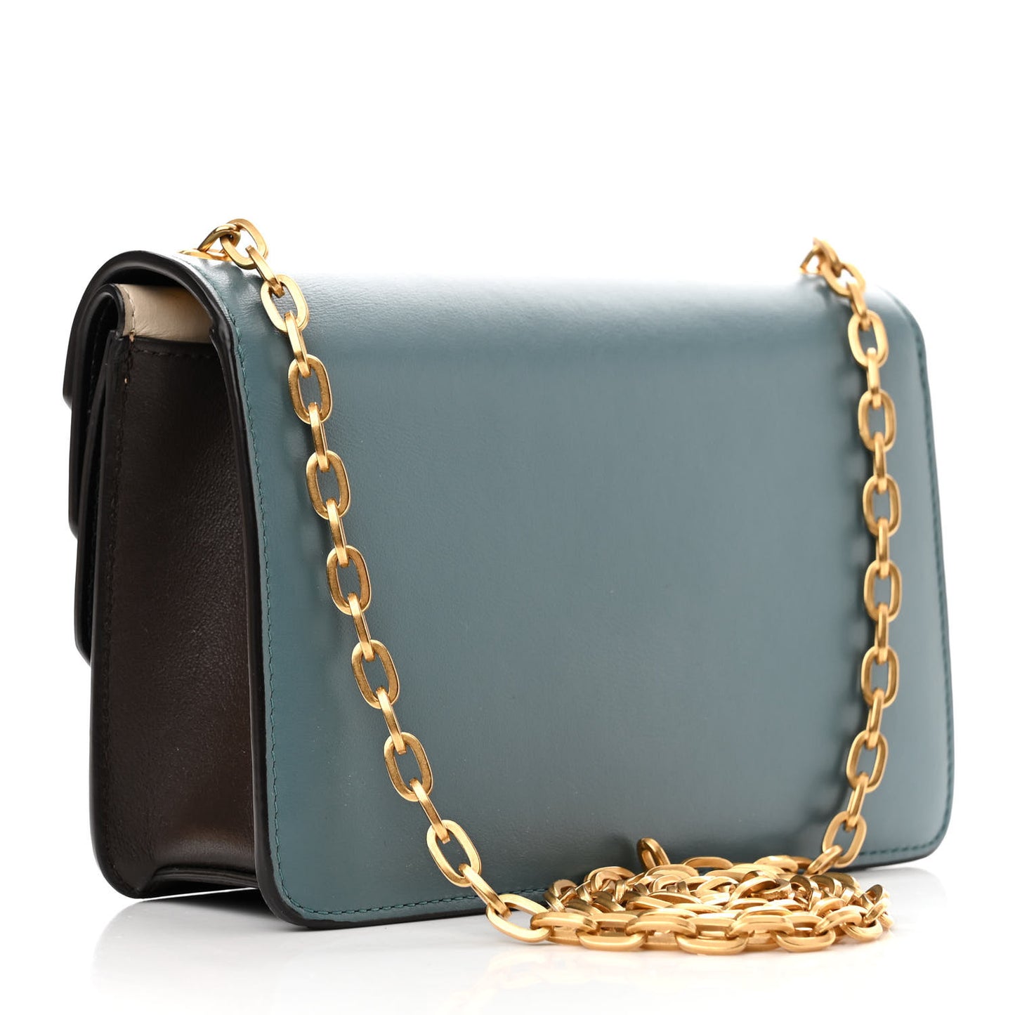 Smooth Calfskin Multiflap Chain Clutch Oxblood Multicolor