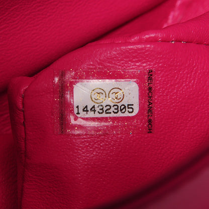 Chanel Patent Quilted Jumbo Double Flap Fuchsia 9 of 9
