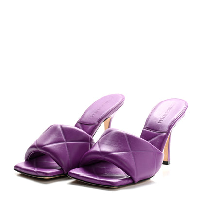 Bottega Veneta Nappa Quilted Rubber Lido Mule Sandals 38 Gumdrop 4 of 9